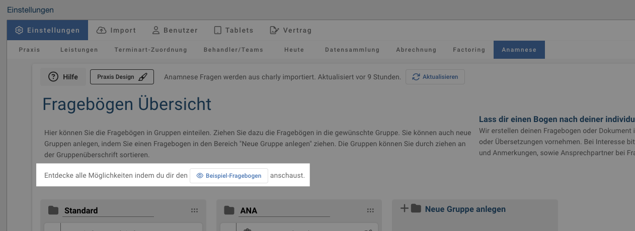 Demo-Bogen anzeigen